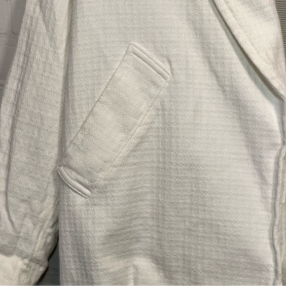 Free People Blazer Womens Size Small White Oversized Slouchy Textured Pockets - Picture 9 of 15